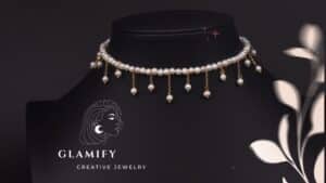 Original Handmade Beaded Tassel Choker Necklace