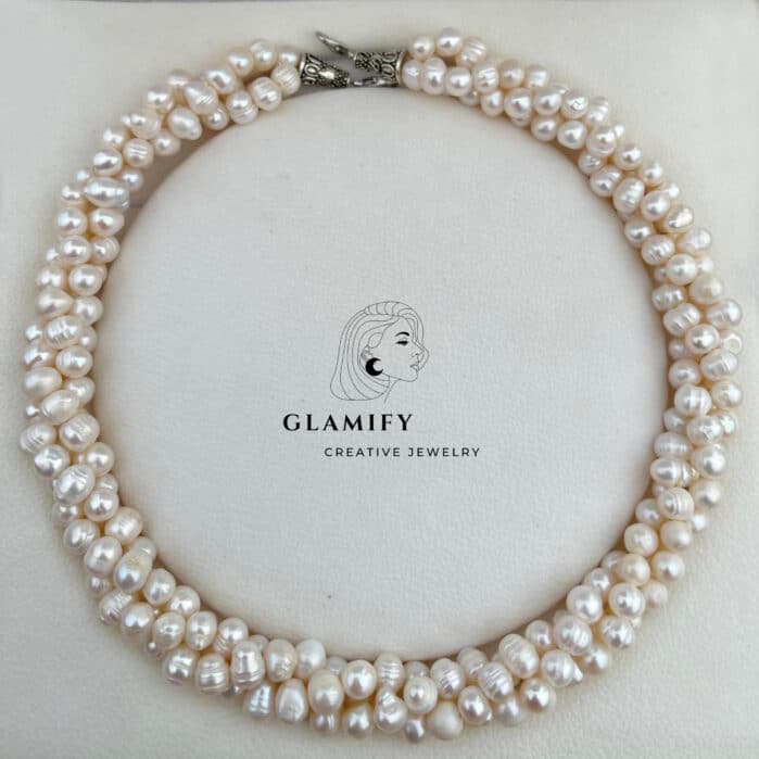 Freshwater Pearls Multi Strand Necklace - Image 4