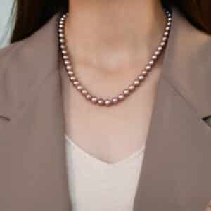 7-8mm Natural Freshwater Pearl Women's Necklace