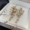 Elegant Rice White Freshwater Pearl Hook Earrings - Image 3