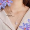 Natural pearl coin necklace 925 Sterling Silver Jewelry