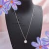 Natural pearl coin necklace 925 Sterling Silver Jewelry - Image 2