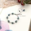 Natural freshwater pearl bracelet 925 Sterling silver beads handmade Jewelry for Women