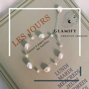 Natural Freshwater Baroque Pearl Bracelet with 925 Sterling Silver Button Jewelry for Women
