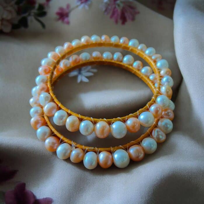 Fresh Water Pearl Multi Color Fresh Water Pearl Churi - Image 2
