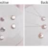 Natural pearl coin necklace 925 Sterling Silver Jewelry - Image 4