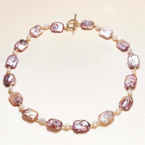 Aimgal-Real Gold Shaped Baroque Freshwater Pearl