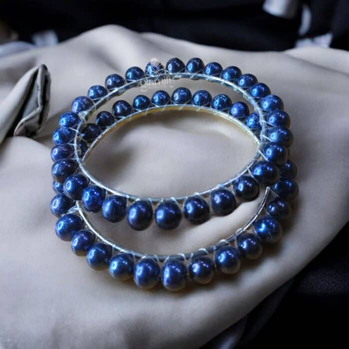 Fresh Water Pearl Black Color Fresh Water Pearl Churi - Image 2