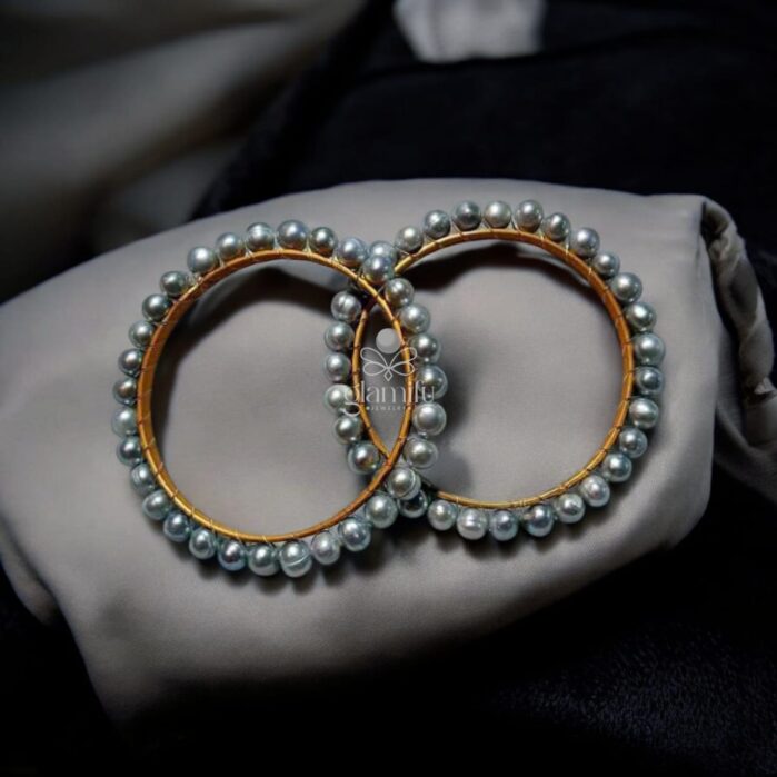 Fresh Water Pearl Silver Color Fresh Water Pearl Churi