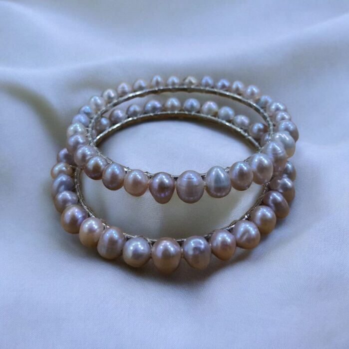 Fresh Water Pearl soft purple Color Fresh Water Pearl Churi - Image 2