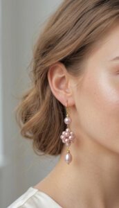 Freshwater Pink Pearl Earrings – AAA Grade, 14K Gold Plated
