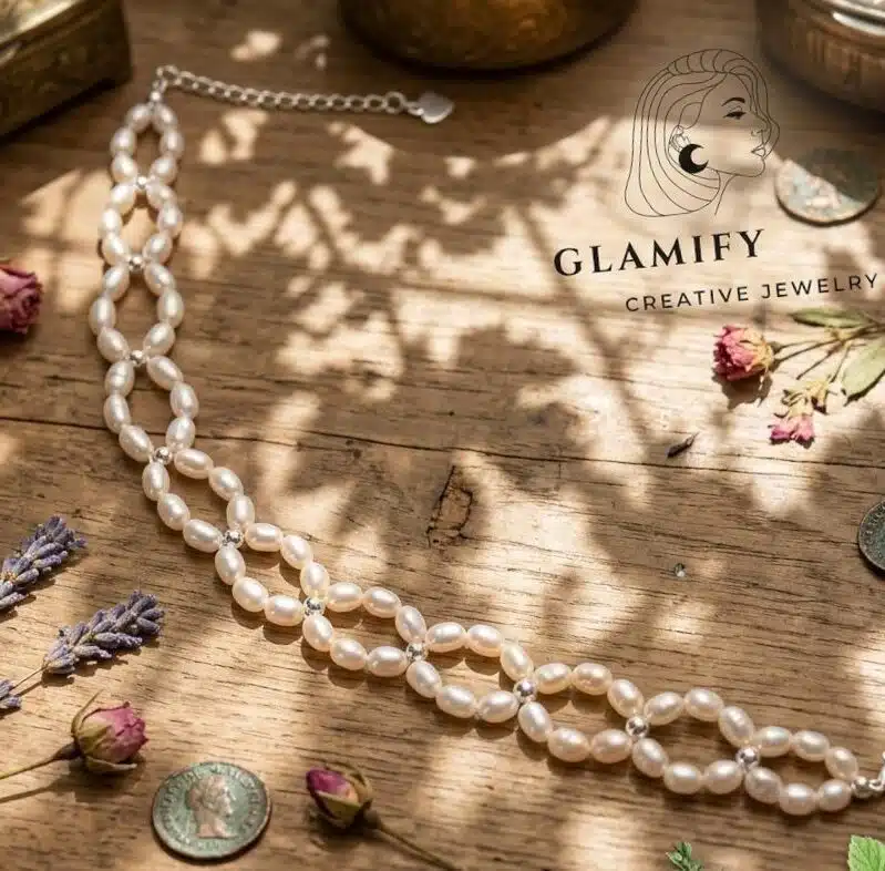 Natural Pearl 925 Sterling Silver bracelet For Women 3-4mm Freshwater Pearl Handmade Jewelry