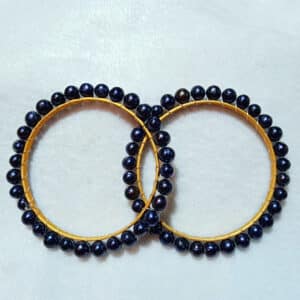 Fresh Water Pearl Black Color Fresh Water Pearl Churi - 2.10