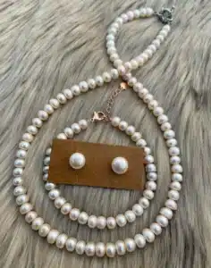 Original Fresh Water Pearl Necklace With Bracelet