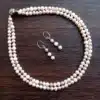 Original Fresh Water Pearl Necklace with Earring Set