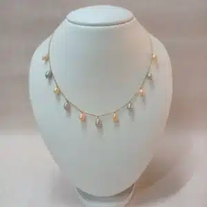 Natural Freshwater Pearl Necklace Multi Color for Women
