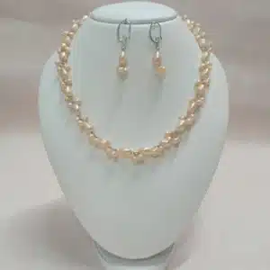 Fresh water pearl unique Stylish look Necklace Set