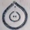 2 Layer Original Fresh Water Pearl Necklace With Bracelet
