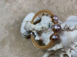 Adjustable Pearl Bracelet 14k gold plated New collection