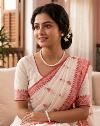 Original Fresh Water Pearl Necklace With Bracelet Golden South Sea pearls White Color 8 MM