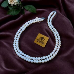 Original Fresh Water Pearl Necklace  White Color 8 MM 2 Layer