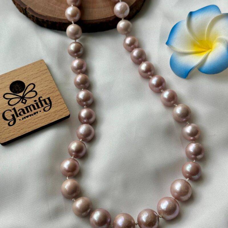 Original Sea pearls Purple Color 12-14 MM