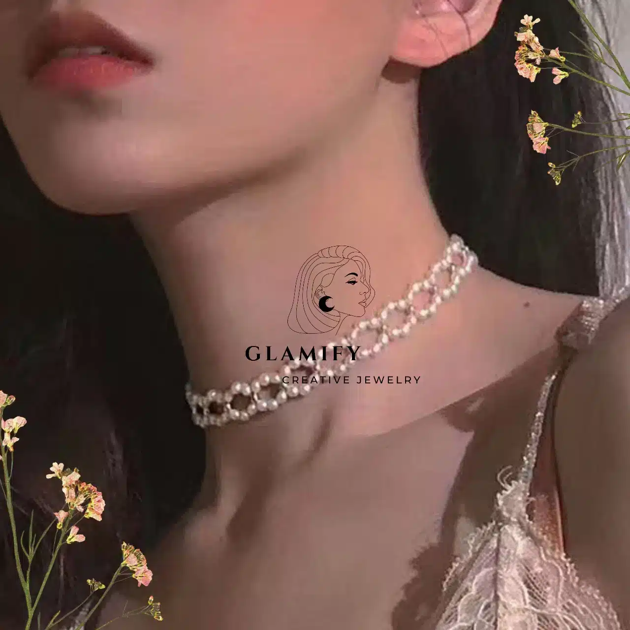 Natural Pearl Choker Necklace 925 Sterling Silver Beads For Women 3-4mm Freshwater Pearl Collares Jewelry