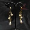 Exquisite Golden Elegance Pearl Drop Earrings - Image 4