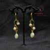 Exquisite Golden Elegance Pearl Drop Earrings - Image 3
