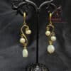 Exquisite Golden Elegance Pearl Drop Earrings - Image 2