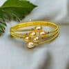 Luxurious Luster: 14k Gold Plated Pearl Bracelet, A New Arrival