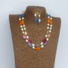 Colorful Freshwater Pearl & Gemstone Necklace Set - Image 3