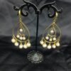Gleaming Goddess Freshwater Pearl Earrings 18k Gold plated - Image 3