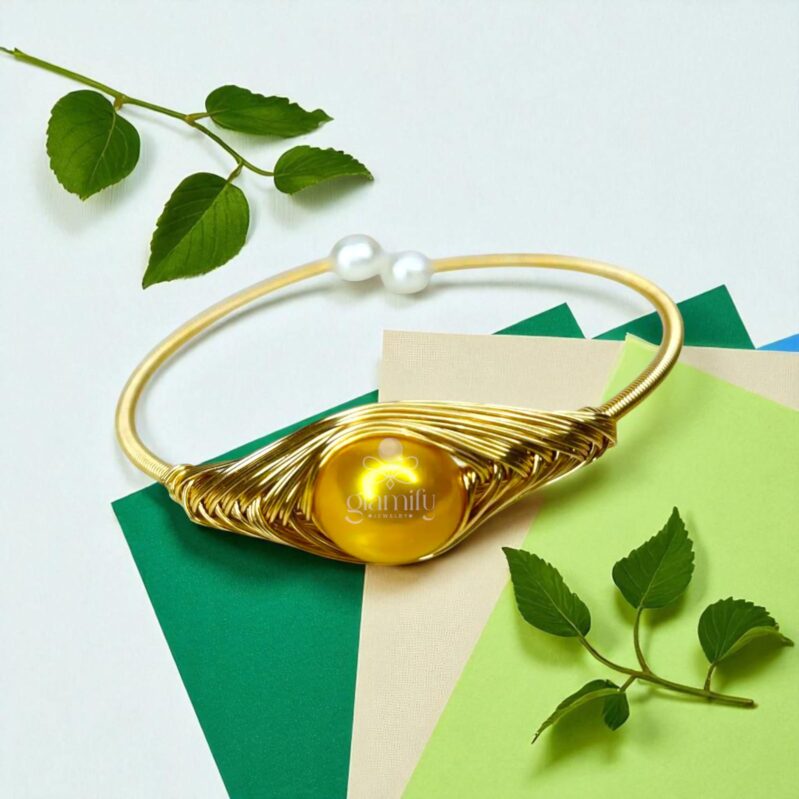 Adjustable Pearl Bracelet 14k gold plated New collection