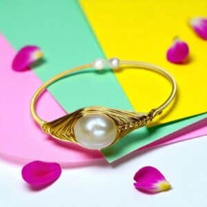 Adjustable Pearl Bracelet 14k gold plated New collection