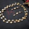 Elegant Pink and Purple Coin Pearl Two-Layer Necklace with Earrings
