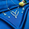Freshwater Pearl Necklace Gift Set – White AAA Pearls with Gold-Plated Chain