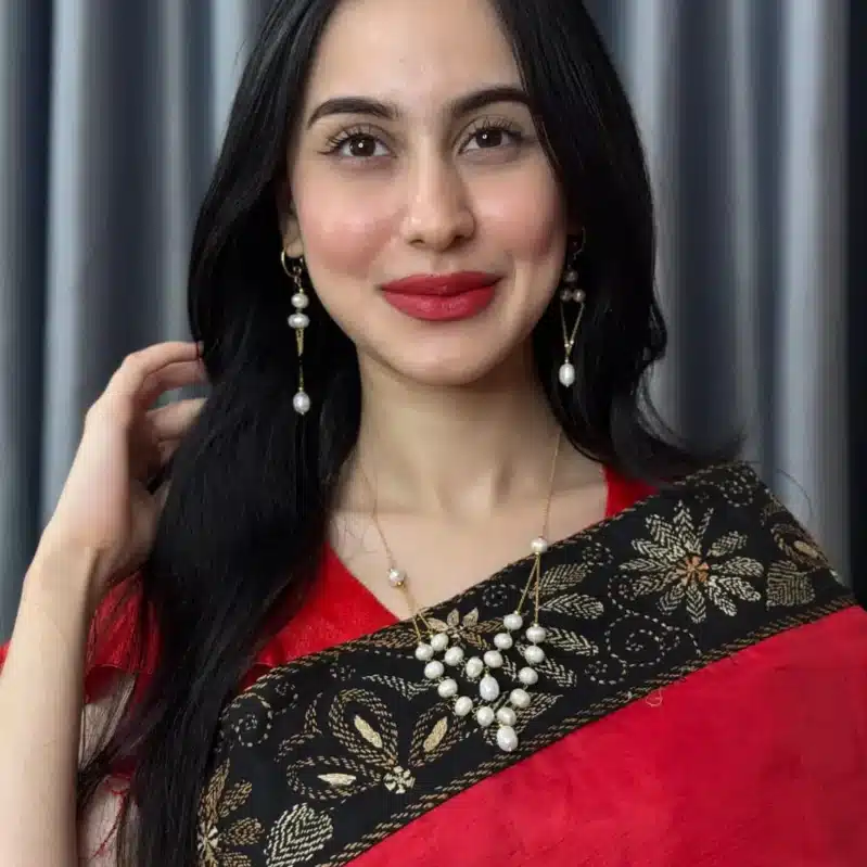 Freshwater Pearl Necklace Gift Set – White AAA Pearls with Gold-Plated Chain