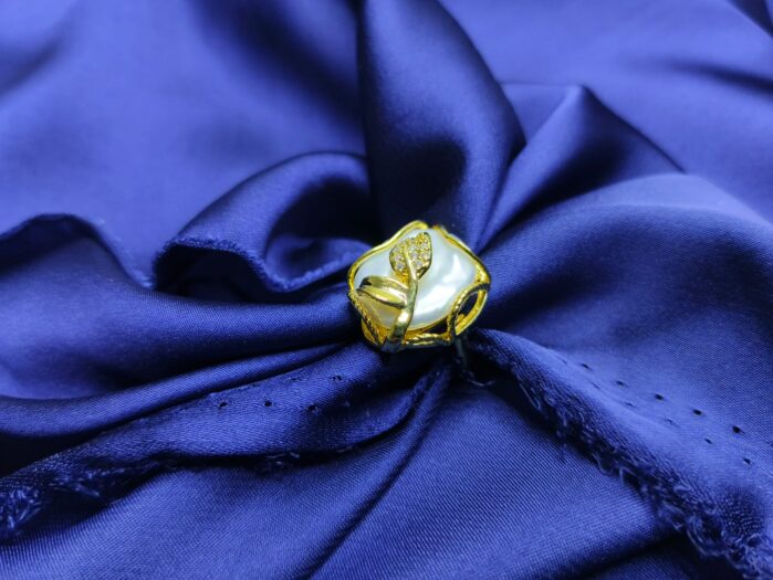 Golden Touch Mother of Pearl Ring - Image 2