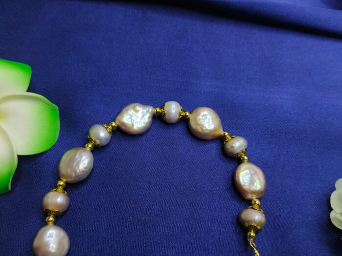 Freshwater Pearl Adjustable Bracelet – Elegant & Unique - Image 2