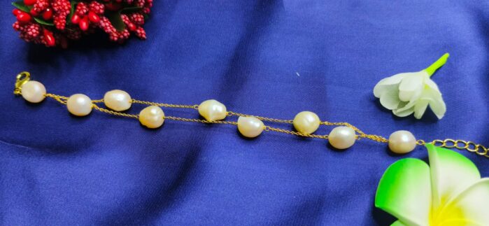 Freshwater Pearl Bracelet – Timeless & Adjustable - Image 2