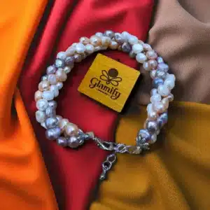 Original 3-Layer Twisted Freshwater Pearl Bracelet | Adjustable Size |