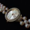 Luxury Freshwater Pearl Bracelet Watch for Women – Quartz Movement with Crystal Bezel - Image 3
