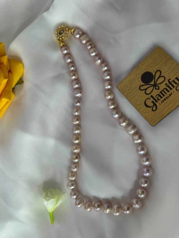 Premium Freshwater Pearl Necklace 10mm - Image 5