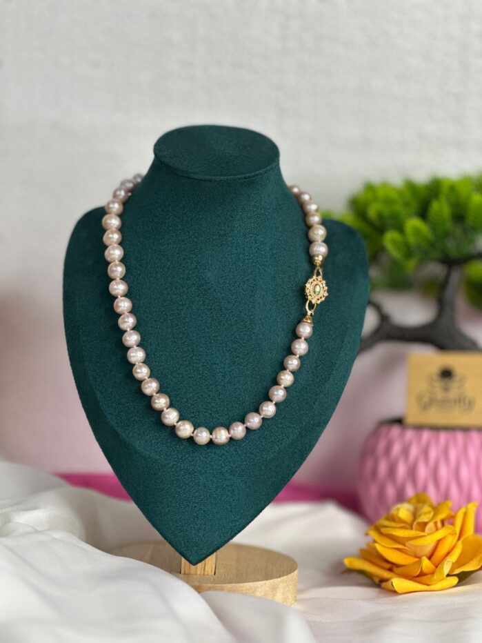 Premium Freshwater Pearl Necklace 10mm - Image 2