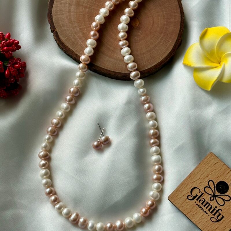 Premium Pink & White Pearl Set - Original Freshwater Jewelry