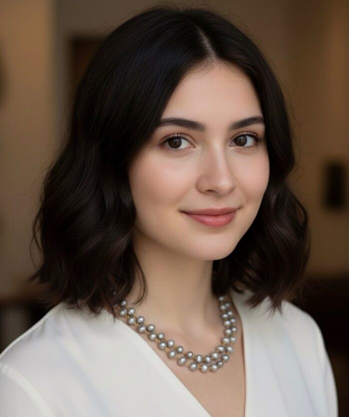 AAA grade silver Pearl Double Layer Necklace - Image 3