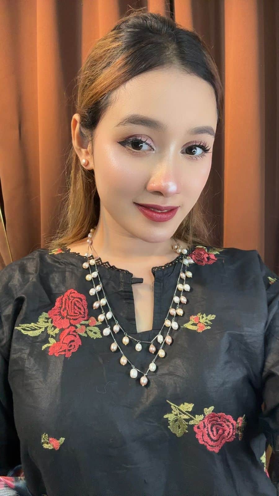 Multi-Color Rice Pearl Double-Layer Necklace | 7-8mm - Image 2