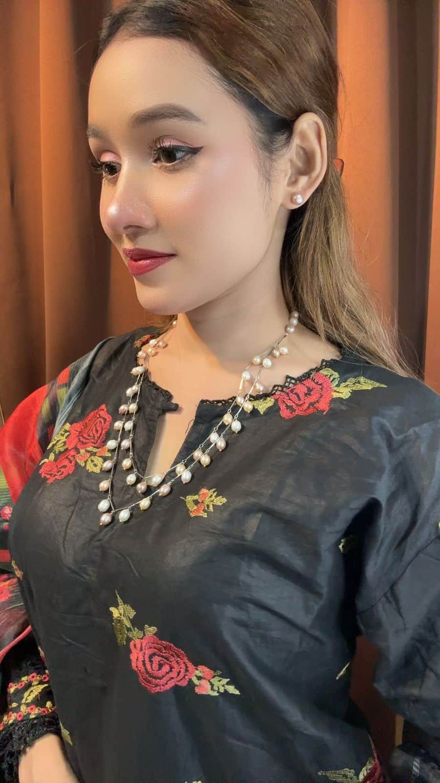 Multi-Color Rice Pearl Double-Layer Necklace | 7-8mm - Image 7