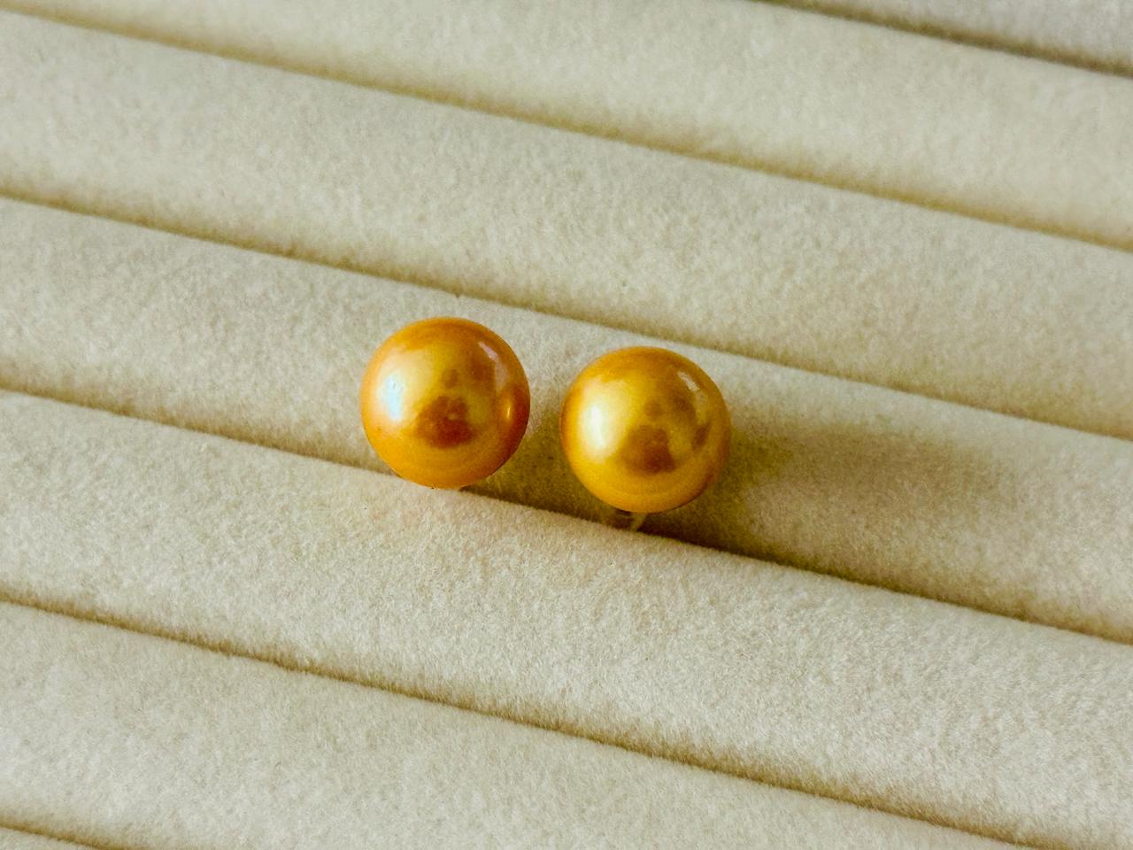 Original Golden South Sea Pearl Tops | Round Shape | 12mm+ Luxury Pearls - Image 2
